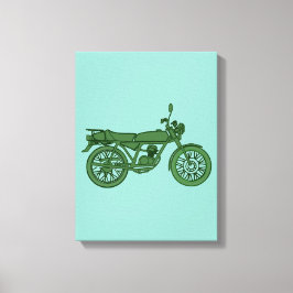 Lienzo Poster de motocicleta de época - Esbozado de mano