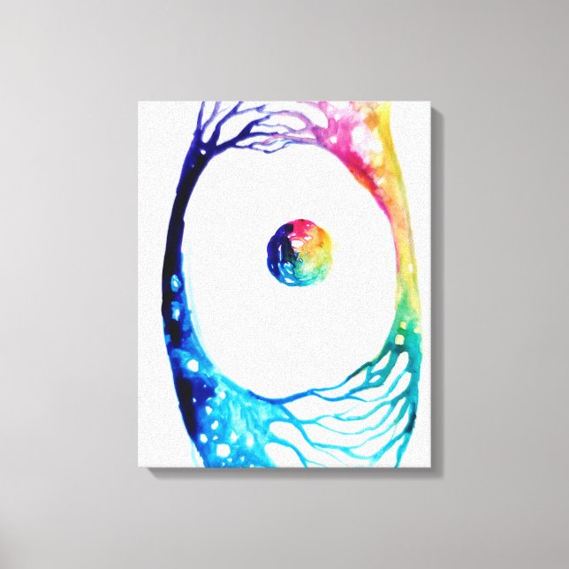 Lienzo Poster de neuronas conectadas (Anverso)