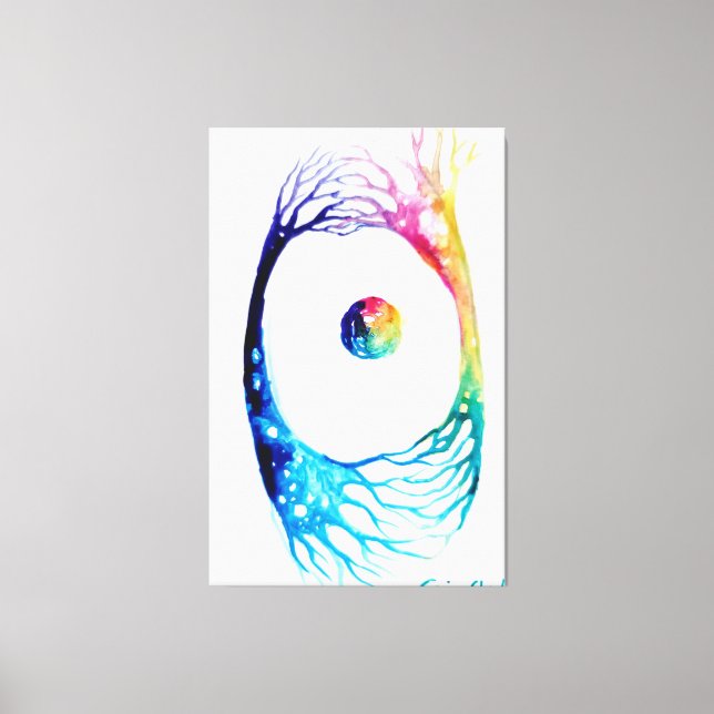 Lienzo Poster de neuronas conectadas (Anverso)