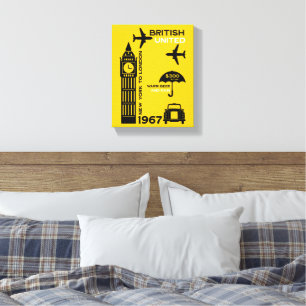Lienzo Poster de Nostalgic Retro Airline