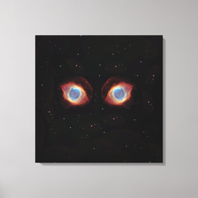 Lienzo Póster de ojos de nebulosa galáctica (Anverso)