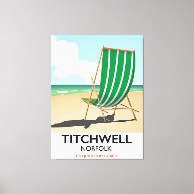 Lienzo Poster de playa de Titchwell Norfolk (Anverso)