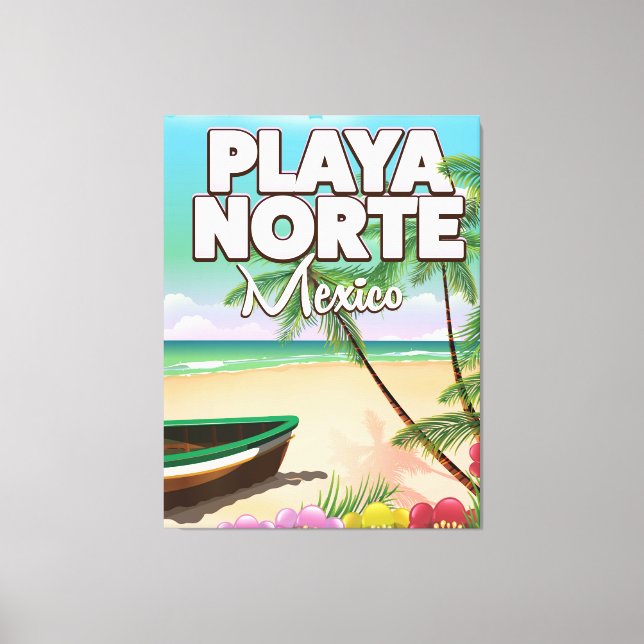 Lienzo Poster de Playa Norte Mexicana (Anverso)