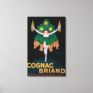 Lienzo Poster de promoción de Cognac Briand