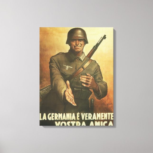 Lienzo Poster de propaganda de Alemania (Anverso)