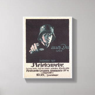 Lienzo Poster de propaganda del ejército de Reich