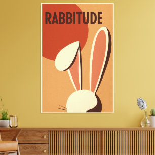 Lienzo Póster de Rabbitude