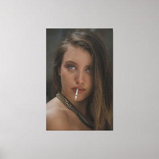 Lienzo Póster de retrato cinematográfico intenso - Pared 
