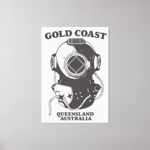 Lienzo Poster de submarinismo Gold Coast Queensland Austr