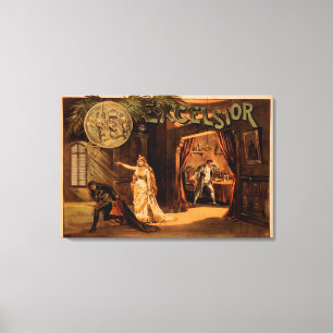 Lienzo Poster de teatro #1 del juego de las virutas para