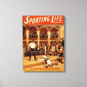 Lienzo poster de teatro de boxeo "Sporting Life"