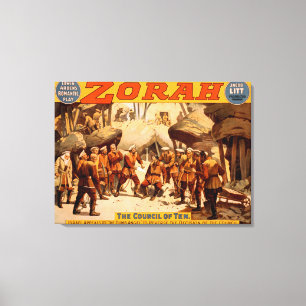 Lienzo Poster de teatro de los mineros rusos de Zorah
