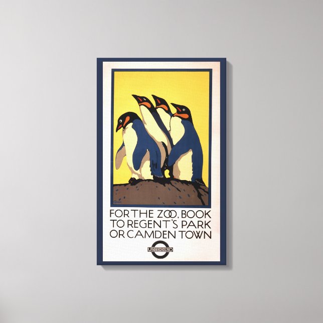 Lienzo Poster De Transporte En Metro Al Zoológico De Lond (Anverso)
