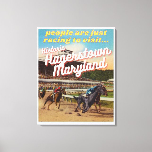 Lienzo Poster de turismo retro (Anverso)