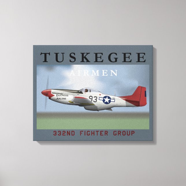 Lienzo Poster de Tuskegee Airmen (Anverso)
