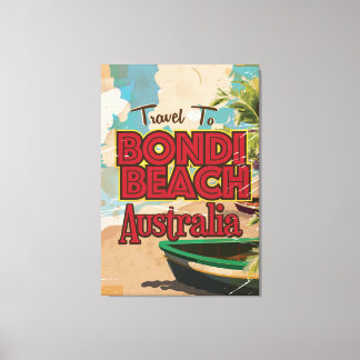 Lienzo Poster de vacaciones Bondi Beach Australia Vintage