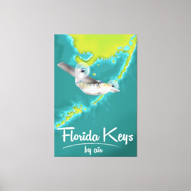 Lienzo Poster de vacaciones de Florida Keys (Anverso)