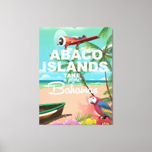 Lienzo Poster de vacaciones de las Islas Abaco
