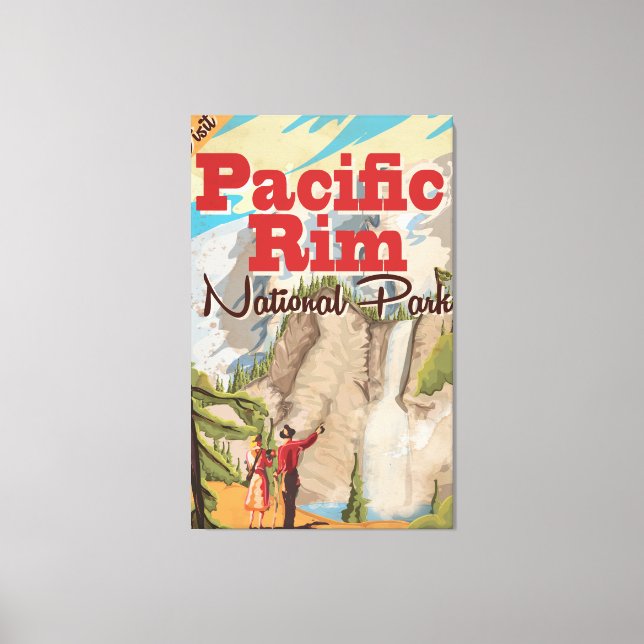 Lienzo Poster de vacaciones del Parque Nacional Pacific R (Anverso)