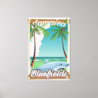 Lienzo Póster de vacaciones en la playa de Bluefields, Ja