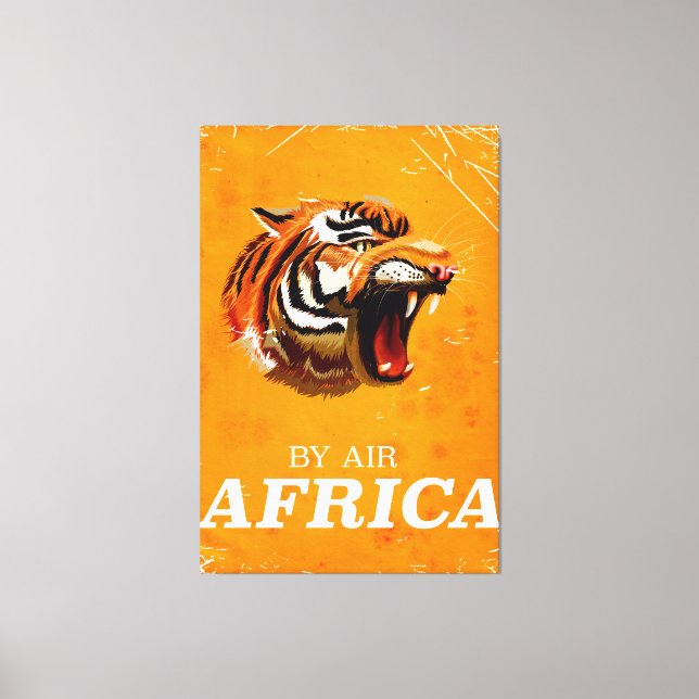 Lienzo Póster de viaje de Air Africa (Anverso)