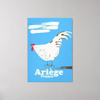 Lienzo Póster de viaje de Ariège Francia.