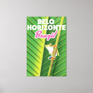 Lienzo Póster de viaje de Belo Horizonte, Brasil