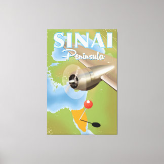 Lienzo Póster de viaje de la península del Sinaí