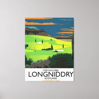 Lienzo póster de viaje de longniddry Scotland Golf