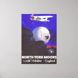 Lienzo Póster de viaje de North York Moors Inglaterra