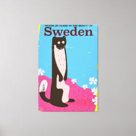 Lienzo Poster de viaje de Personalizado de Suecia