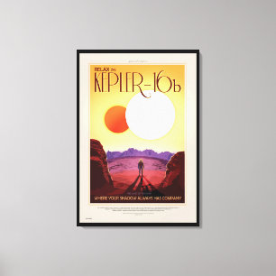 Lienzo Póster de viaje futuro de la NASA - Relájese en Ke