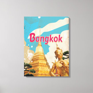 Lienzo Póster de viaje vintage de Bangkok