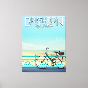 Lienzo Póster de viaje vintage de Brighton, East Sussex.