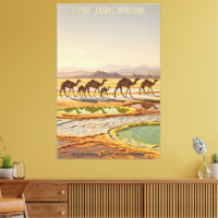 Póster de viaje vintage WPA africano