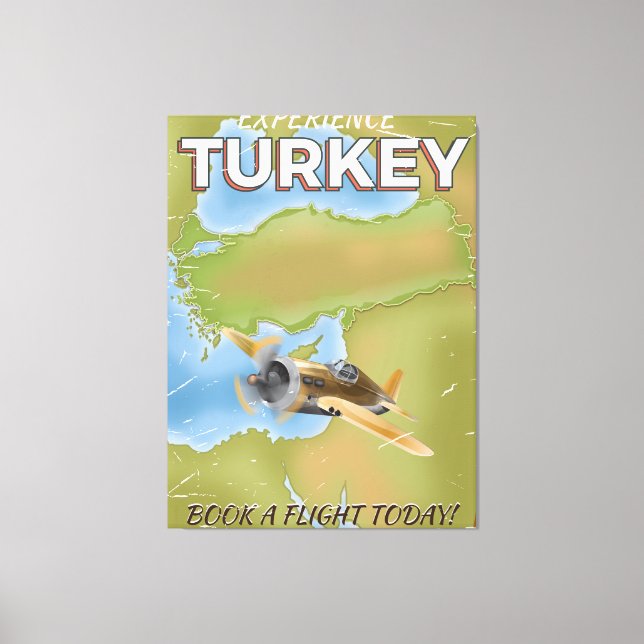Lienzo Poster de viajes de cosecha de Turquía (Anverso)