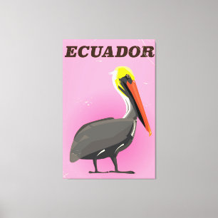 Lienzo Poster de viajes de la cosecha de Pelican