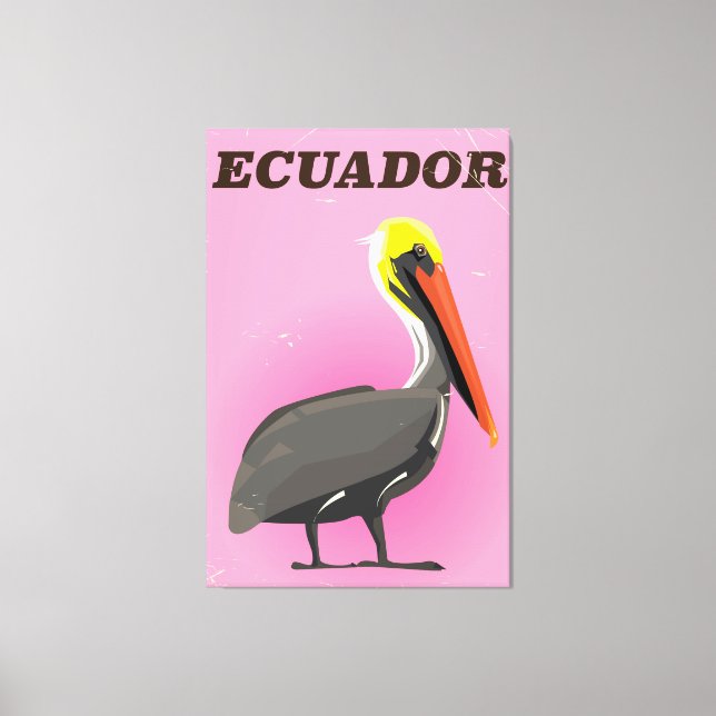 Lienzo Poster de viajes de la cosecha de Pelican (Anverso)