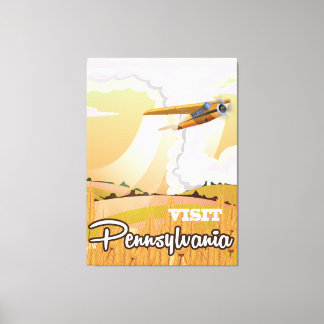 Lienzo Poster de viajes de la época de Pensilvania