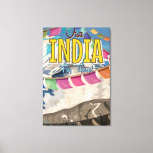 Lienzo Poster de Viajes de la India