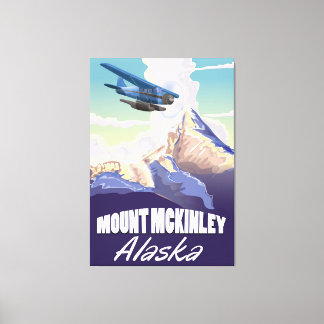 Lienzo Poster de viajes del Monte McKinley