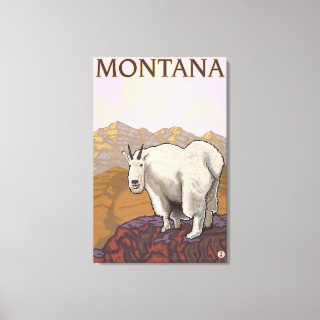 Lienzo Poster de Viajes por la Casa de la Cabra de Montan (Anverso)