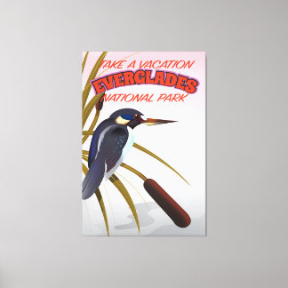 Lienzo Poster de viajes vintage de Everglades.