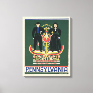 Lienzo Poster De Viajes Vintage Para El Condado De Lancas