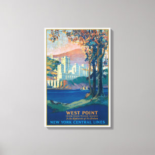 Lienzo Poster De Viajes Vintage Para New York Central Lin