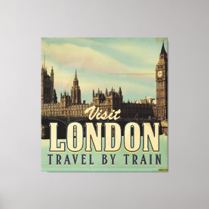 Lienzo Poster de Vintage Visit London