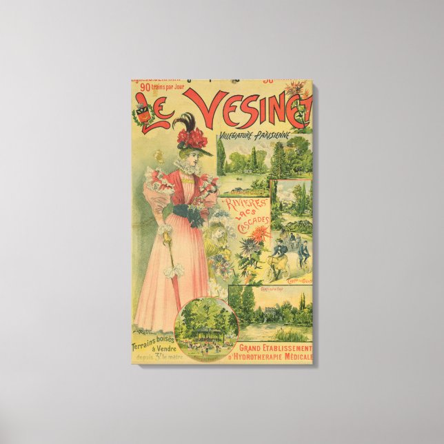 Lienzo Poster del Chemins de Fer de to Le Vesinet (Anverso)