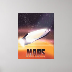 Lienzo Póster del espacio de Marte
