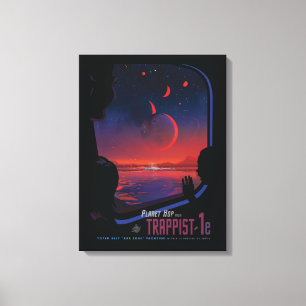 Lienzo Poster del espacio retro - Los espectadores observ