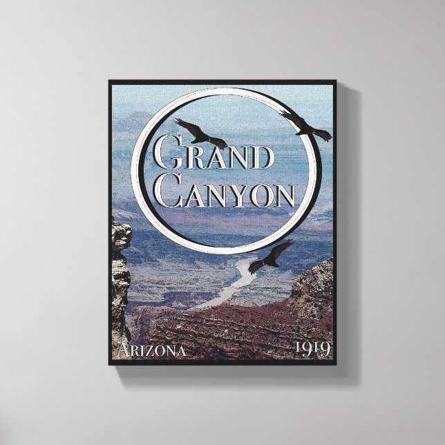 Lienzo Poster del Gran Cañón (Anverso)